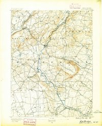 preview thumbnail of historical topo map of High Bridge, NJ in 1890