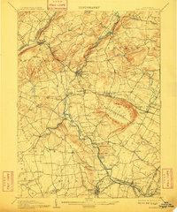 1905 Map of High Bridge, NJ, 1910 Print