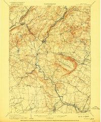 1905 Map of High Bridge, NJ, 1917 Print