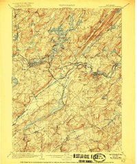 1905 Map of Lake Hopatcong, 1921 Print