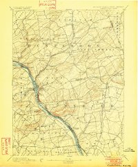 1894 Map of Lambertville, 1901 Print