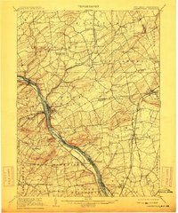 1906 Map of Lambertville, 1912 Print