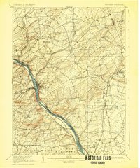 1906 Map of Lambertville, 1928 Print