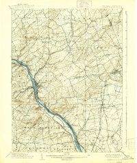 preview thumbnail of historical topo map of Lambertville, NJ in 1906
