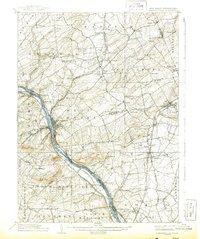 preview thumbnail of historical topo map of Lambertville, NJ in 1906