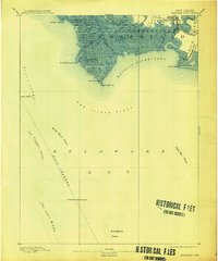 1891 Map of Maurice Cove, 1913 Print