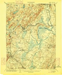 preview thumbnail of historical topo map of Morristown, NJ in 1906
