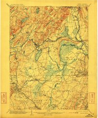 preview thumbnail of historical topo map of Morristown, NJ in 1906