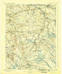 1898 Map of Mount Holly, 1924 Print