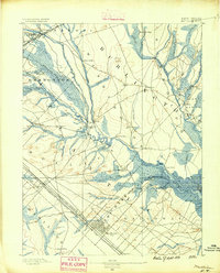 1890 Map of Atlantic County, NJ