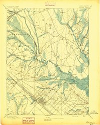 preview thumbnail of historical topo map of Atlantic County, NJ in 1894