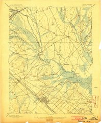 preview thumbnail of historical topo map of Atlantic County, NJ in 1898