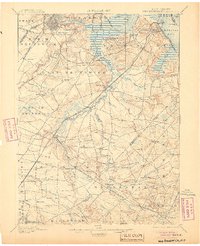 1901 Map of New Brunswick, 1905 Print