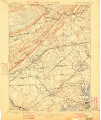 1898 Map of Plainfield, 1901 Print