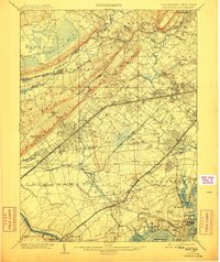preview thumbnail of historical topo map of Plainfield, NJ in 1905