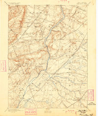 1894 Map of Princeton, 1899 Print