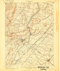 1906 Map of Princeton, 1921 Print