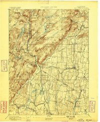1893 Map of Ramapo, 1898 Print