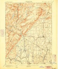 1893 Map of Ramapo, 1905 Print