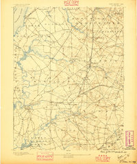 1890 Map of Salem, 1895 Print