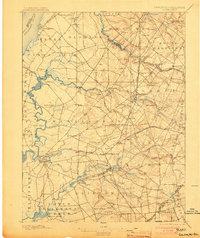 1898 Map of Salem, 1903 Print
