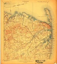 1901 Map of Sandy Hook, 1912 Print