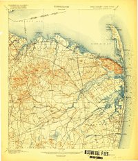 1901 Map of Sandy Hook, 1919 Print