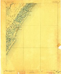 1894 Map of Sea Isle, 1900 Print