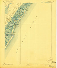 1894 Map of Sea Isle, 1921 Print