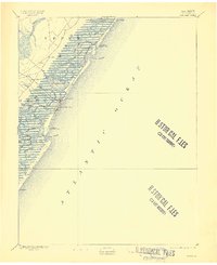 1894 Map of Sea Isle, 1909 Print