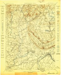 preview thumbnail of historical topo map of Somerville, Somerset County, NJ in 1898