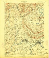 preview thumbnail of historical topo map of Somerville, NJ in 1905