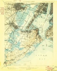 1900 Map of Staten Island, 1902 Print