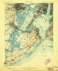 1900 Map of Staten Island, 1906 Print