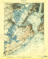 1900 Map of Staten Island, 1913 Print