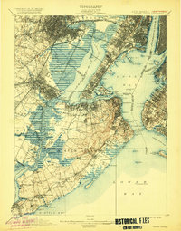 1900 Map of Staten Island, 1920 Print