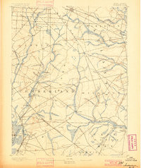 1893 Map of Tuckahoe, 1900 Print