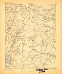 1893 Map of Tuckahoe, 1905 Print