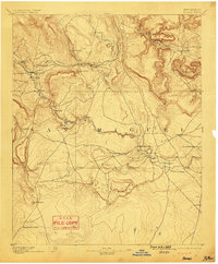1894 Map of Bernal, 1899 Print