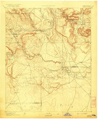 1894 Map of Bernal, 1921 Print