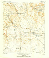 1890 Map of Bernal, 1956 Print