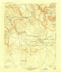 1894 Map of Guadalupe County, NM, 1946 Print
