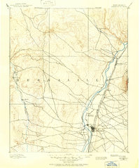 1888 Map of Bernalillo, 1951 Print