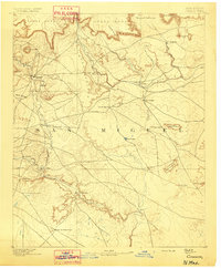 Download a high-resolution, GPS-compatible USGS topo map for Corazon, NM (1892 edition)