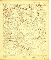 preview thumbnail of historical topo map of San Miguel County, NM in 1894