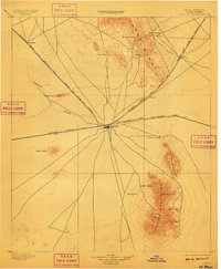 1899 Map of Deming, NM, 1910 Print