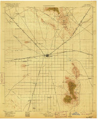 preview thumbnail of historical topo map of Deming, NM in 1915