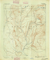 preview thumbnail of historical topo map of Sandoval County, NM in 1890