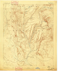 preview thumbnail of historical topo map of Sandoval County, NM in 1892