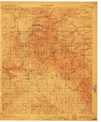 1912 Map of Mogollon
